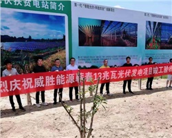 威勝能源蘄春縣26兆瓦農(nóng)光互補光伏扶貧發(fā)電項目竣工驗收！