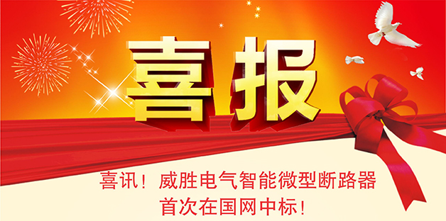 喜報——威勝電氣智能微型斷路器首次在國網(wǎng)中標！